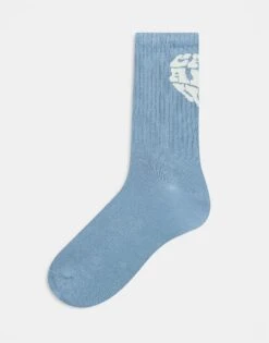 Carhartt WIP Heartbreaker Socks In Light Blue For Unisex -Carhartt WIP Sales 207486710 1 lightblue 1