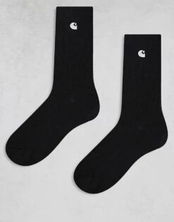 Carhartt WIP Madison 2 Pack Socks In Black For Unisex -Carhartt WIP Sales 207882140 1 black 1