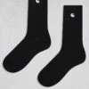 Carhartt WIP Madison 2 Pack Socks In Black For Unisex