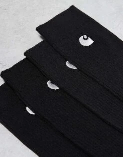 Carhartt WIP Madison 2 Pack Socks In Black For Unisex -Carhartt WIP Sales 207882140 3