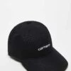 Carhartt WIP Canvas Script Cap In Black For Unisex