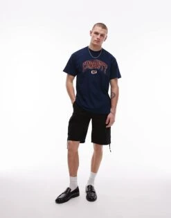 Carhartt WIP Lecture Graphic T-shirt In Navy For Men -Carhartt WIP Sales 207889487 4