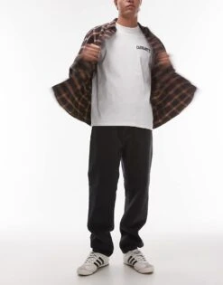 Carhartt WIP Newel Relaxed Tapered Fit Jeans In Washed Black For Men -Carhartt WIP Sales 207889538 1 black 1