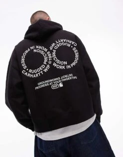 Carhartt WIP Rotation Graphic Hoodie In Black For Men 9 Carhartt WIP Rotation Graphic Hoodie In Black For Men -Carhartt WIP Sales 207889562 1 black 1