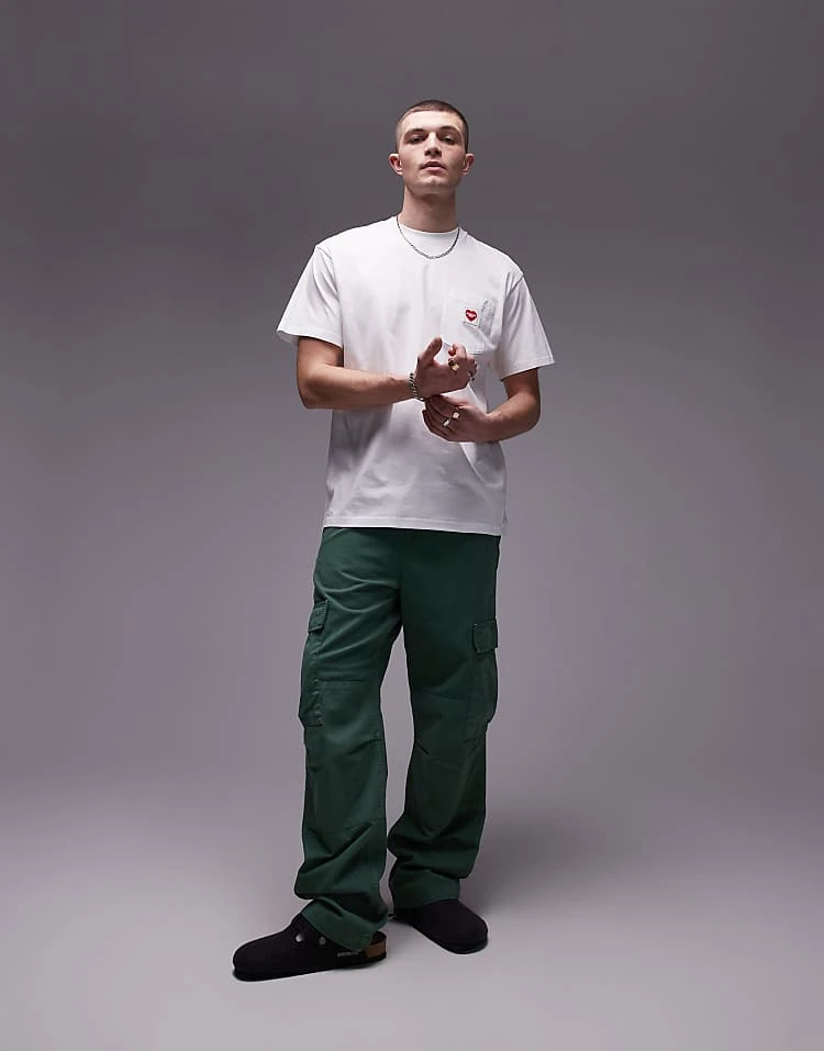 Carhartt WIP Pocket Heart T-shirt In White For Men 2 Carhartt WIP Pocket Heart T-shirt In White For Men - Image 2