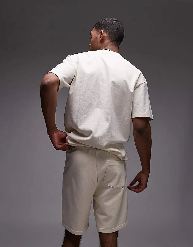 Carhartt WIP Ingo Sweat Shorts In Off White For Men 3 Carhartt WIP Ingo Sweat Shorts In Off White For Men - Image 3