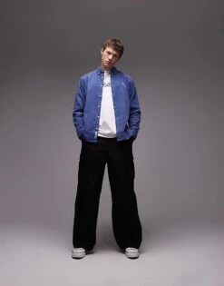 Carhartt WIP Madison Cord Shirt In Blue For Men -Carhartt WIP Sales 207889902 1 blue 1