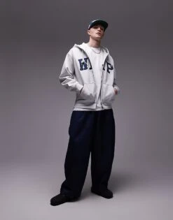 Carhartt WIP Zip Up Hoodie In Grey For Men 8 Carhartt WIP Zip Up Hoodie In Grey For Men -Carhartt WIP Sales 207890030 4