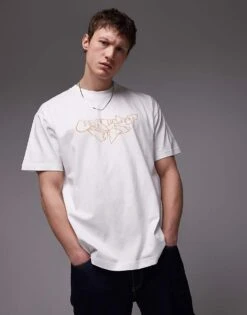 Carhartt WIP Screwed Up Logo Script T-shirt In White For Men -Carhartt WIP Sales 207890077 1 white 1