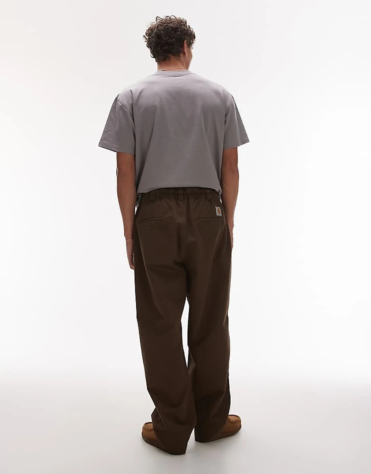 Carhartt WIP Marv Pants In Brown For Men 5 Carhartt WIP Marv Pants In Brown For Men - Image 5
