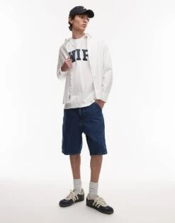 Carhartt WIP Single Knee Shorts In Mid Blue For Men -Carhartt WIP Sales 207890248 3