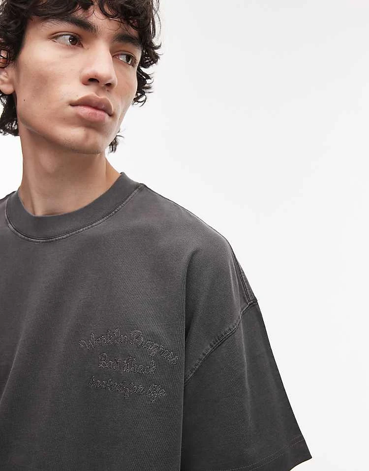 Carhartt WIP Bait Shack Graphic T-shirt In Washed Black For Men 2 Carhartt WIP Bait Shack Graphic T-shirt In Washed Black For Men - Image 2