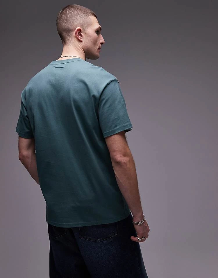 Carhartt WIP Chase T-shirt In Green For Men 4 Carhartt WIP Chase T-shirt In Green For Men - Image 4