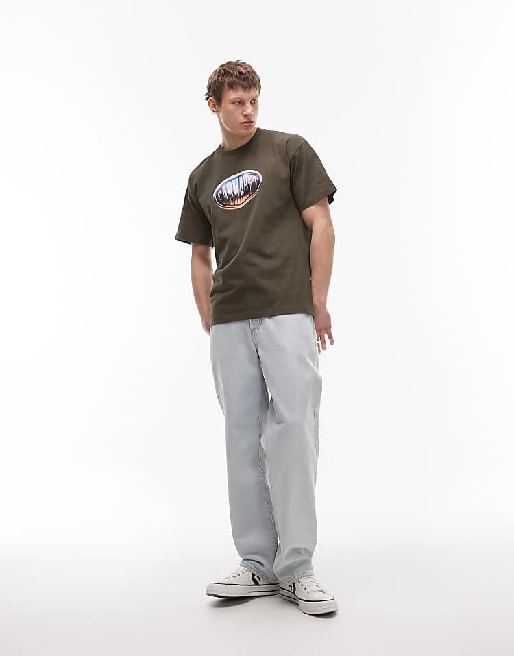 Carhartt WIP Big Time T-shirt In Dark Grey For Men 2 Carhartt WIP Big Time T-shirt In Dark Grey For Men - Image 2