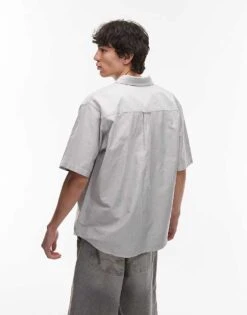 Carhartt WIP Braxton Short Sleeve Shirt In Dark Grey For Men Charcoal -Carhartt WIP Sales 207906425 3