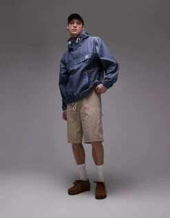 Carhartt WIP Blake Pullover Rain Jacket In Blue For Men -Carhartt WIP Sales 207906474 3