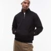 Carhartt WIP Chase Half Zip Sweathirt In Black For Men