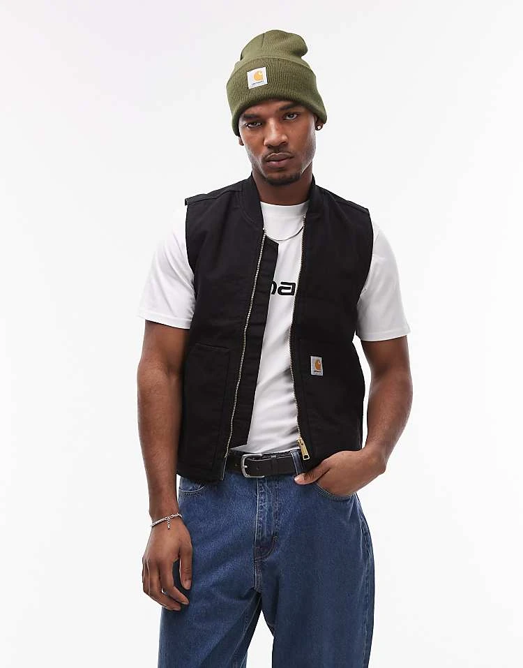 Carhartt WIP Classic Vest In Black For Men 5 Carhartt WIP Classic Vest In Black For Men - Image 5