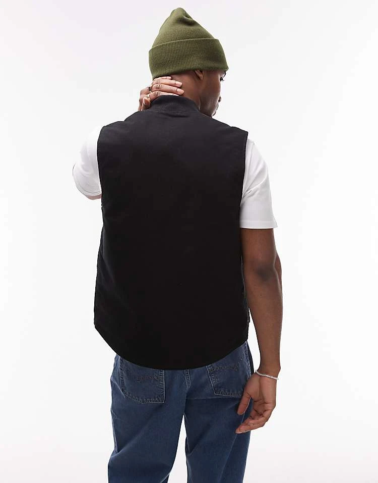 Carhartt WIP Classic Vest In Black For Men 3 Carhartt WIP Classic Vest In Black For Men - Image 3