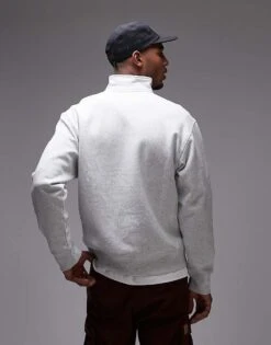 Carhartt Wip Half Zip American Script Sweatshirt In Grey For Men 7 Carhartt Wip Half Zip American Script Sweatshirt In Grey For Men -Carhartt WIP Sales 207906527 3